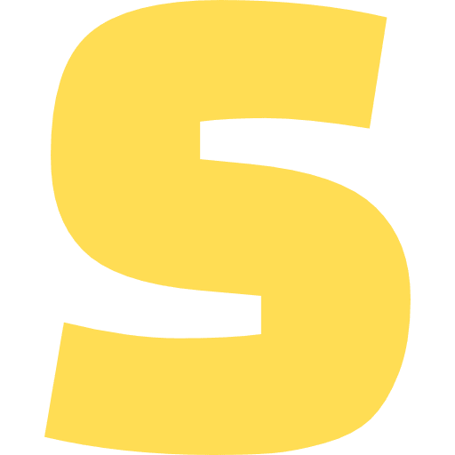 Capital Letter S Light Yellow Transparent Icon in SVG, PNG formats