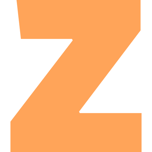 Capital Letter Z Light Orange Transparent Icon in SVG, PNG formats