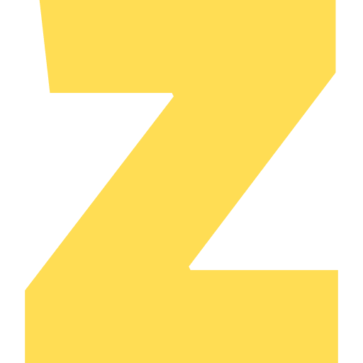 Capital Letter Z Light Yellow Transparent Icon in SVG, PNG formats