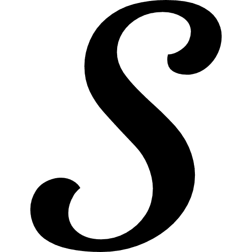 Fancy Letter S Icon in SVG, PNG formats