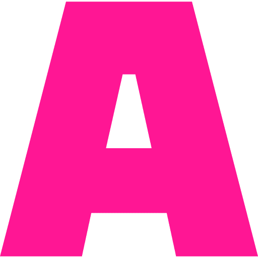 Letter A Pink Transparent Icon in SVG, PNG formats