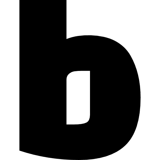 Letter B Lowercase Icon in SVG, PNG formats