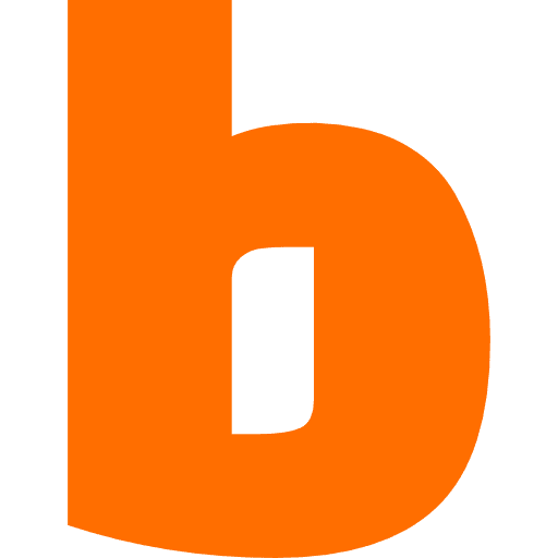 Letter B Lowercase Orange Transparent Icon in SVG, PNG formats