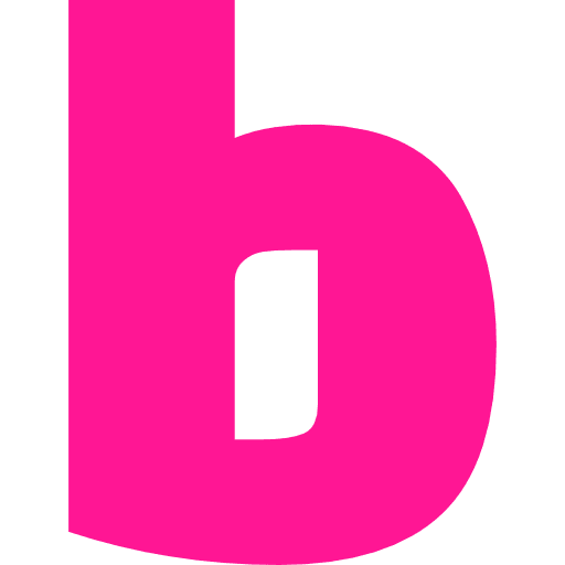 Letter B Lowercase Pink Transparent Icon in SVG, PNG formats