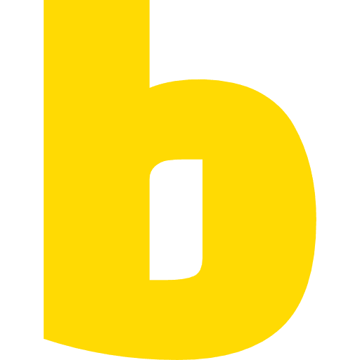 Letter B Lowercase Yellow Transparent Icon in SVG, PNG formats