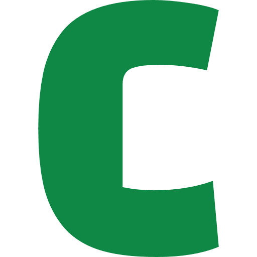 Letter C Green Transparent Icon in SVG, PNG formats