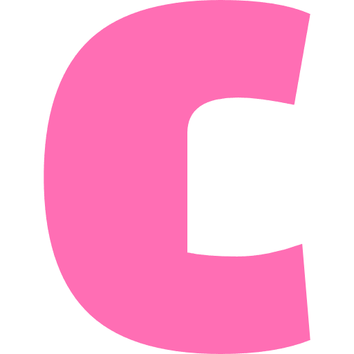 Letter C Lowercase Light Pink Transparent Icon in SVG, PNG formats