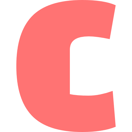 Letter C Lowercase Light Red Transparent Icon in SVG, PNG formats
