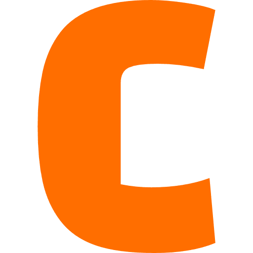 Letter C Orange Transparent Icon in SVG, PNG formats