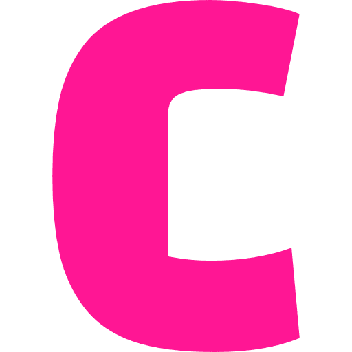 Letter C Pink Transparent Icon in SVG, PNG formats