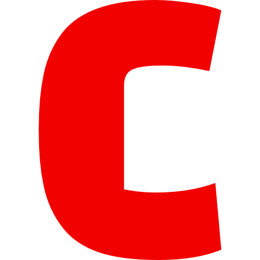 Letter C Red Transparent Icon in SVG, PNG formats