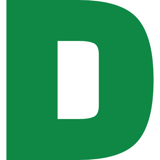 Letter D Green Transparent Icon in SVG, PNG formats