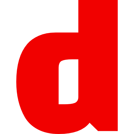 Letter D Lowercase Red Transparent Icon in SVG, PNG formats