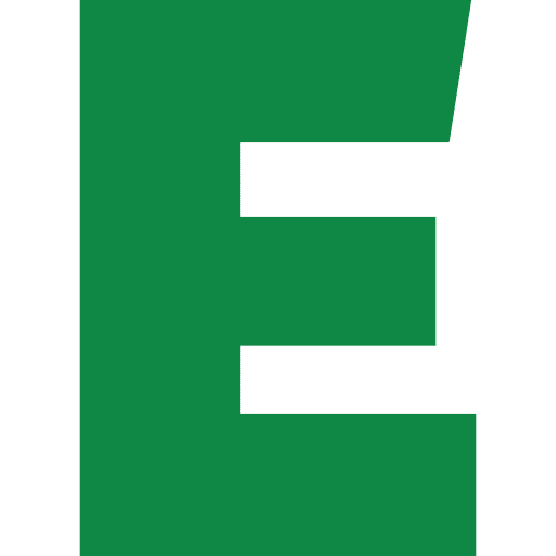 Letter E Green Transparent Icon in SVG, PNG formats