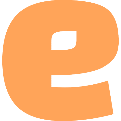 Letter E Lowercase Light Orange Transparent Icon in SVG, PNG formats