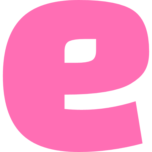 Letter E Lowercase Light Pink Transparent Icon in SVG, PNG formats