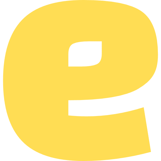 Letter E Lowercase Light Yellow Transparent Icon in SVG, PNG formats