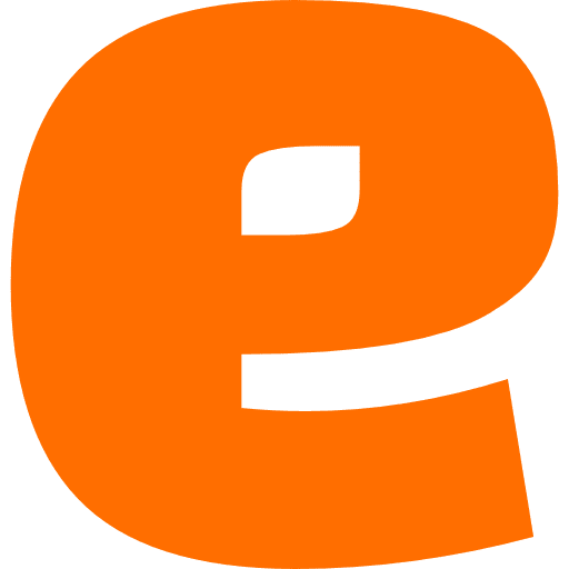 Letter E Lowercase Orange Transparent Icon in SVG, PNG formats