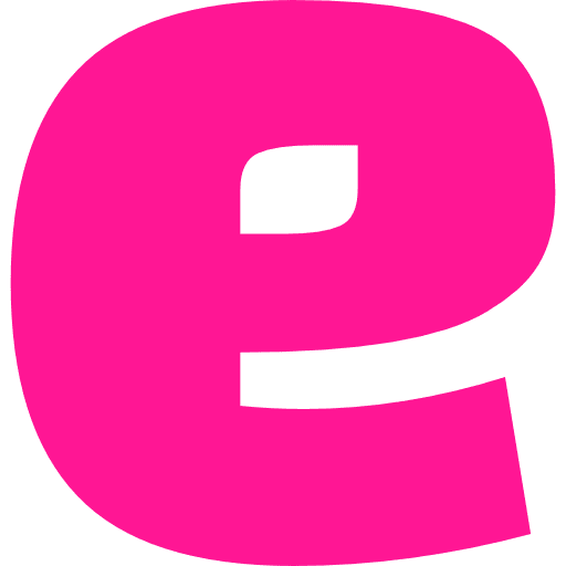 Letter E Lowercase Pink Transparent Icon in SVG, PNG formats