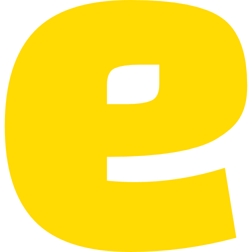 Letter E Lowercase Yellow Transparent Icon in SVG, PNG formats