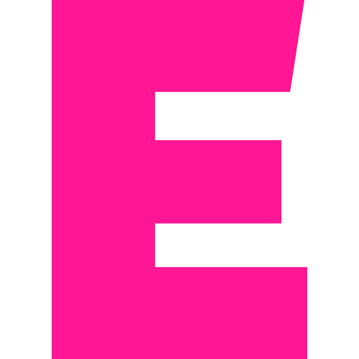 Letter E Pink Transparent Icon in SVG, PNG formats