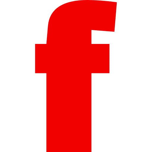Letter F Lowercase Red Transparent Icon in SVG, PNG formats