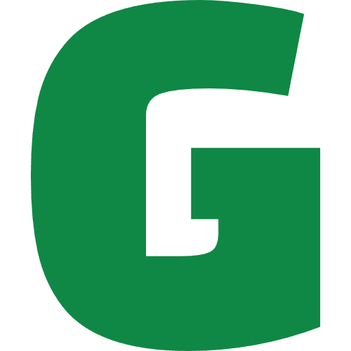 Letter G Green Transparent Icon in SVG, PNG formats