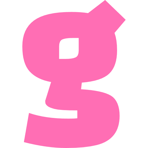 Letter G Lowercase Light Pink Transparent Icon in SVG, PNG formats