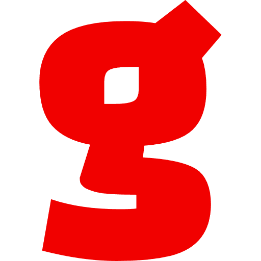 Letter G Lowercase Red Transparent Icon in SVG, PNG formats