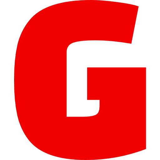 Letter G Red Transparent Icon in SVG, PNG formats