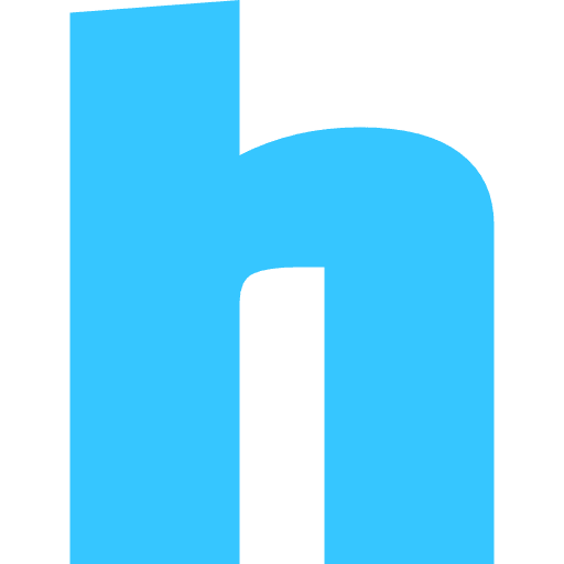 Letter H Lowercase Light Blue Transparent Icon in SVG, PNG formats