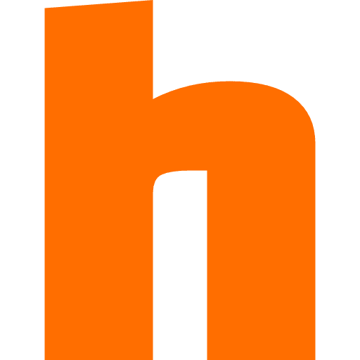Letter H Lowercase Orange Transparent Icon in SVG, PNG formats