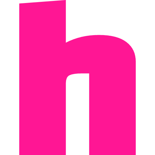 Letter H Lowercase Pink Transparent Icon in SVG, PNG formats