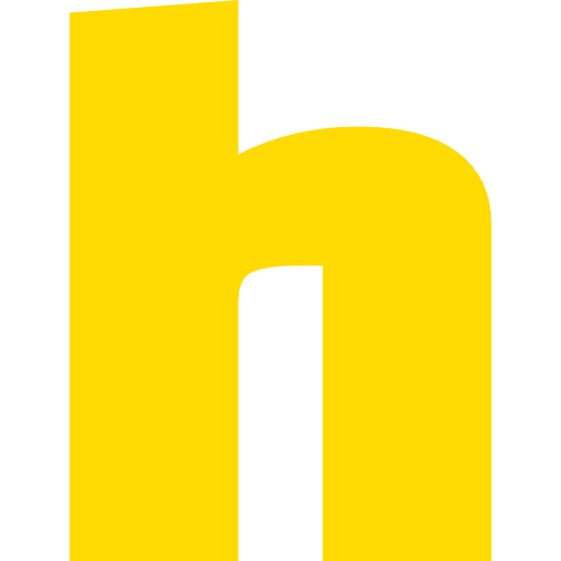 Letter H Lowercase Yellow Transparent Icon in SVG, PNG formats