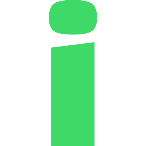 Letter I Lowercase Light Green Transparent Icon in SVG, PNG formats