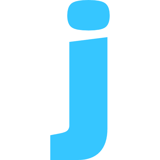 Letter J Lowercase Light Blue Transparent Icon in SVG, PNG formats