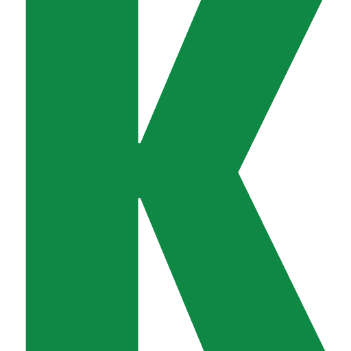 Letter K Green Transparent Icon in SVG, PNG formats