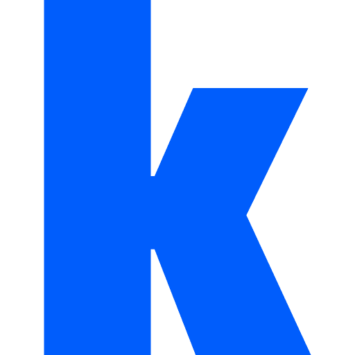 Letter K Lowercase Blue Transparent Icon in SVG, PNG formats