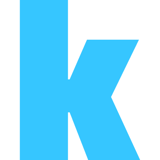 Letter K Lowercase Light Blue Transparent Icon in SVG, PNG formats