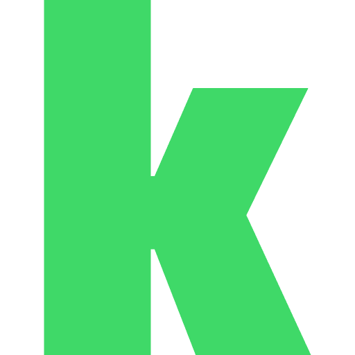 Letter K Lowercase Light Green Transparent Icon in SVG, PNG formats