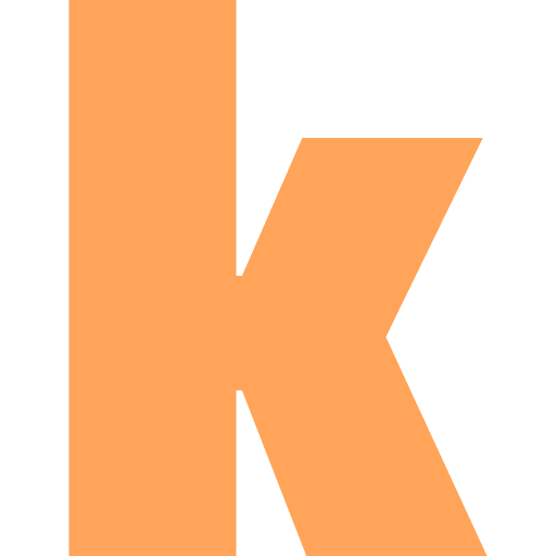Letter K Lowercase Light Orange Transparent Icon in SVG, PNG formats