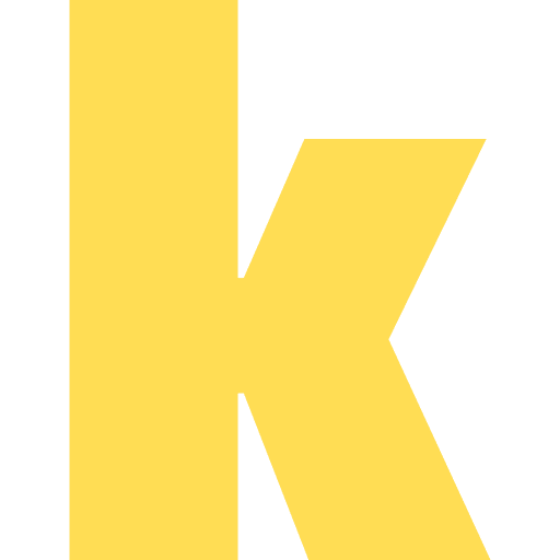 Letter K Lowercase Light Yellow Transparent Icon in SVG, PNG formats