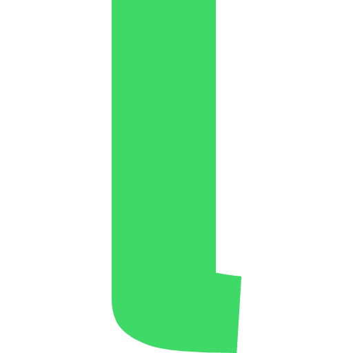 Letter L Lowercase Light Green Transparent Icon in SVG, PNG formats