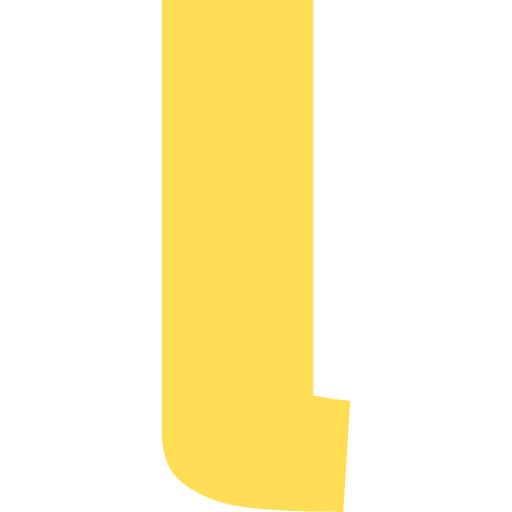 Letter L Lowercase Light Yellow Transparent Icon in SVG, PNG formats