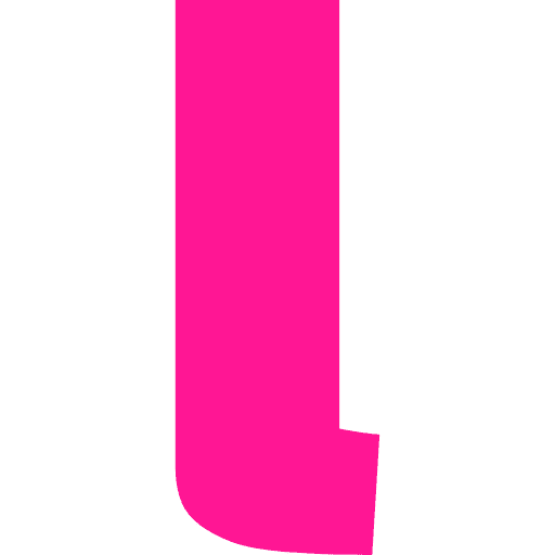 Letter L Lowercase Pink Transparent Icon in SVG, PNG formats