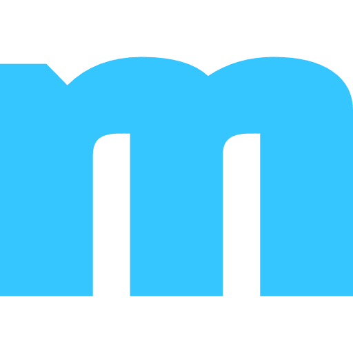Letter M Lowercase Light Blue Transparent Icon in SVG, PNG formats