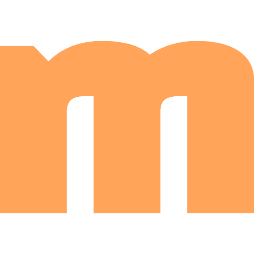 Letter M Lowercase Light Orange Transparent Icon in SVG, PNG formats