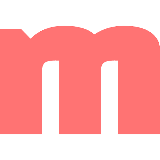 Letter M Lowercase Light Red Transparent Icon in SVG, PNG formats