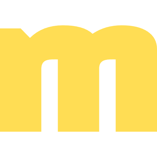 Letter M Lowercase Light Yellow Transparent Icon in SVG, PNG formats