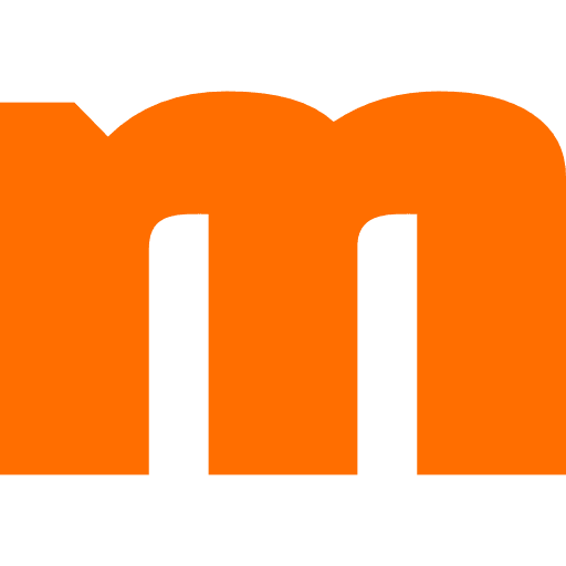 Letter M Lowercase Orange Transparent Icon in SVG, PNG formats